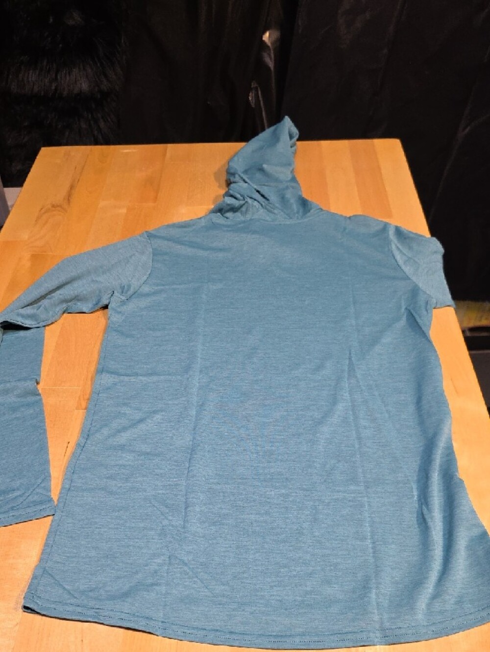 Patagonia Men’s Hooded Long-Sleeve Shirt - Teal Blue - Picture 4 of 4